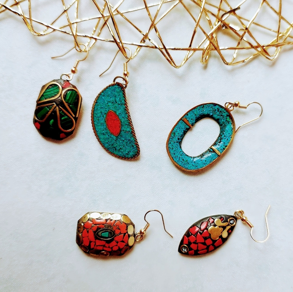 Assorted shapes and color Earrings